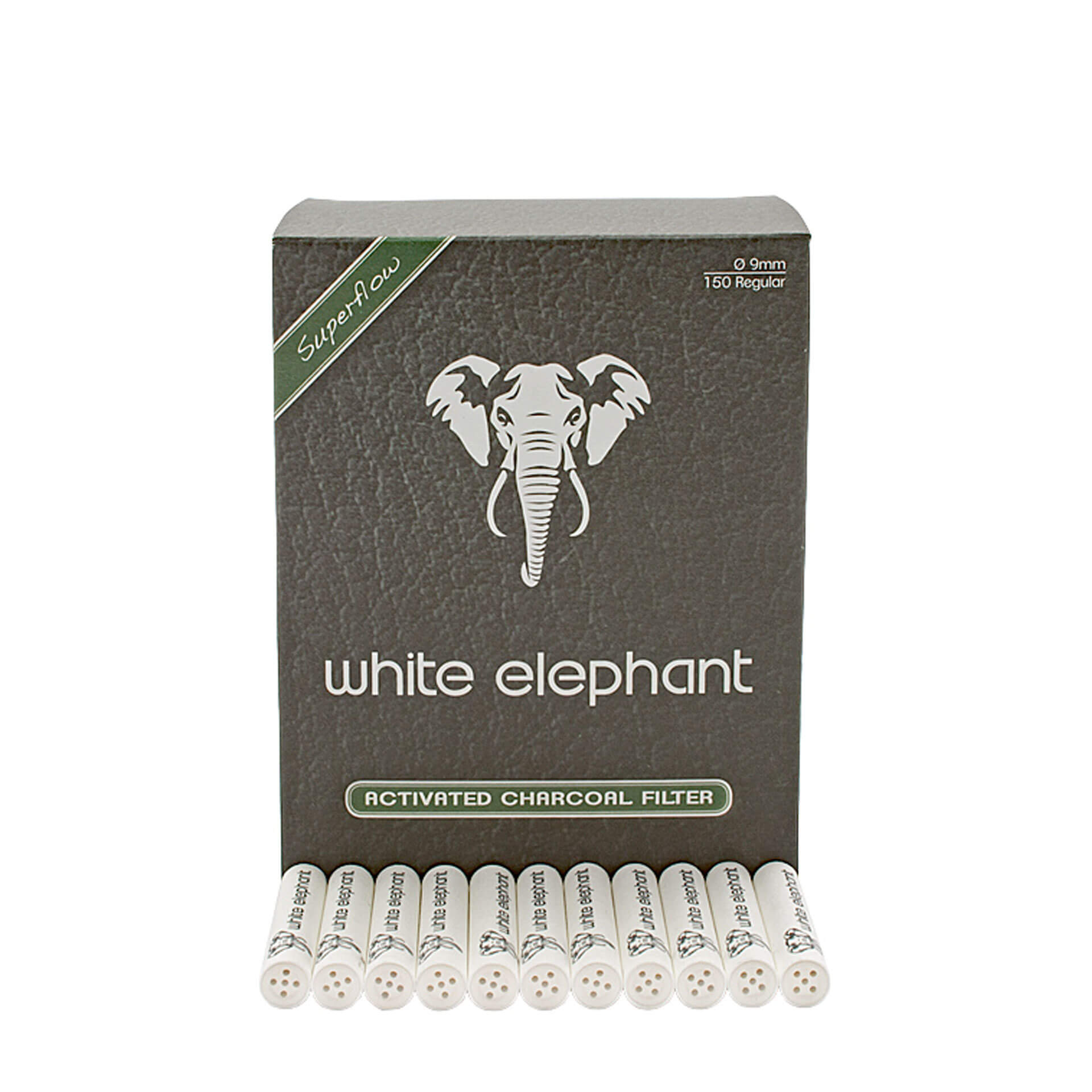 White Elephant 9mm 150 Aktivkohlefilter –